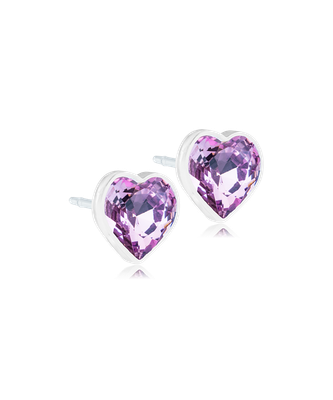 MP Heart 6 mm. Light amethyst