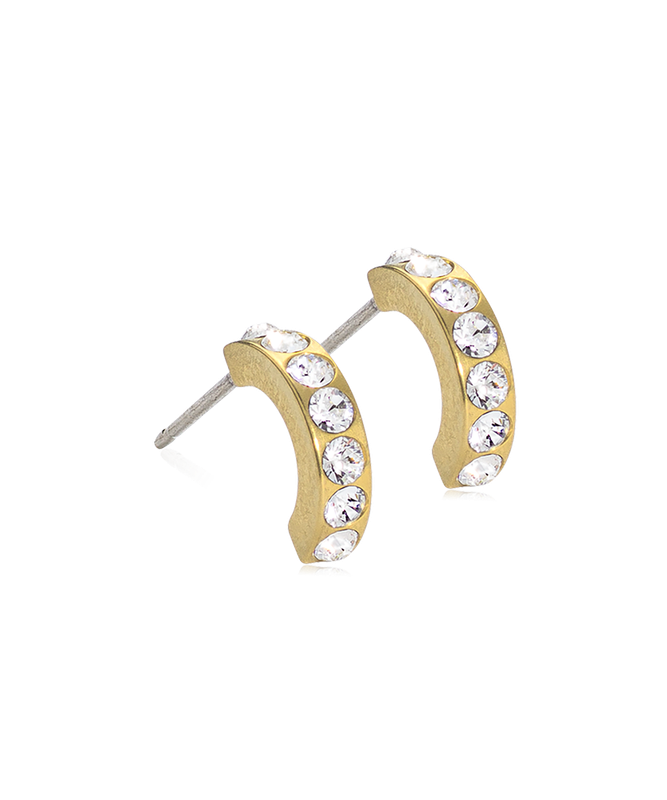 GT Pendant Brilliance Curved 10 mm. Crystal