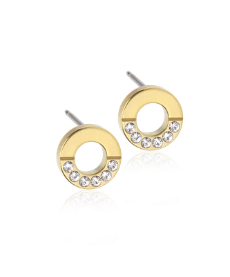 GT Brilliance Puck Hollow Split 8 mm. Crystal