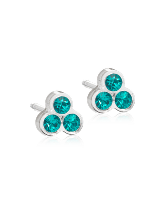 MP Clover 6mm blue zircon