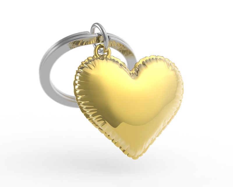 3D Sleutelhanger Ballonhartje