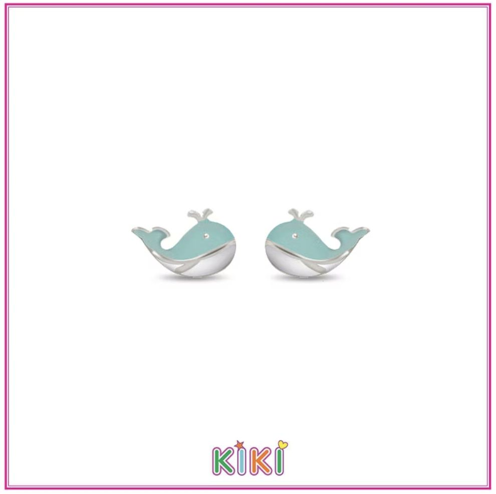 Kinder oorbellen lieve walvis