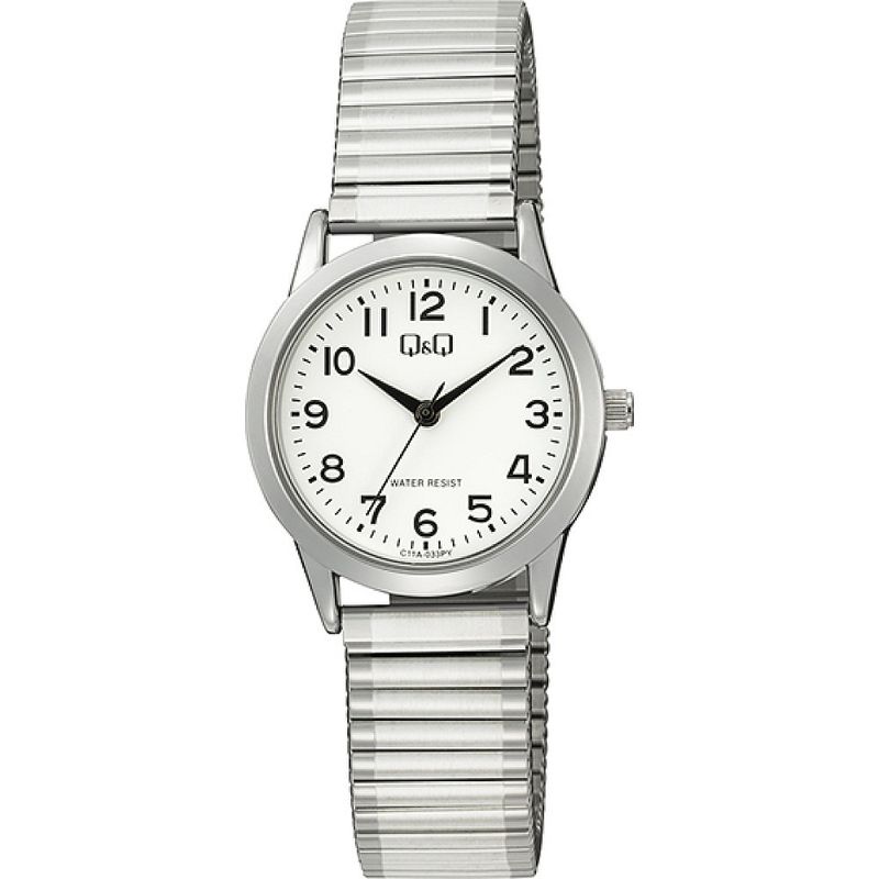 Q&amp;Q horloge met rekband C11A-033PY