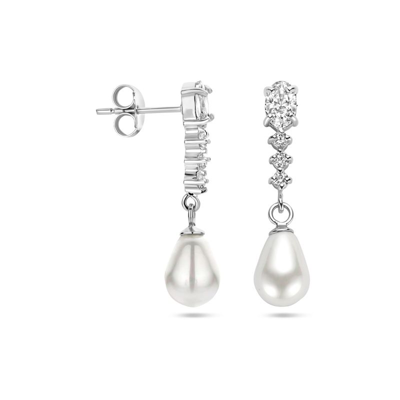 Oorhanger, zirconia en parelhanger