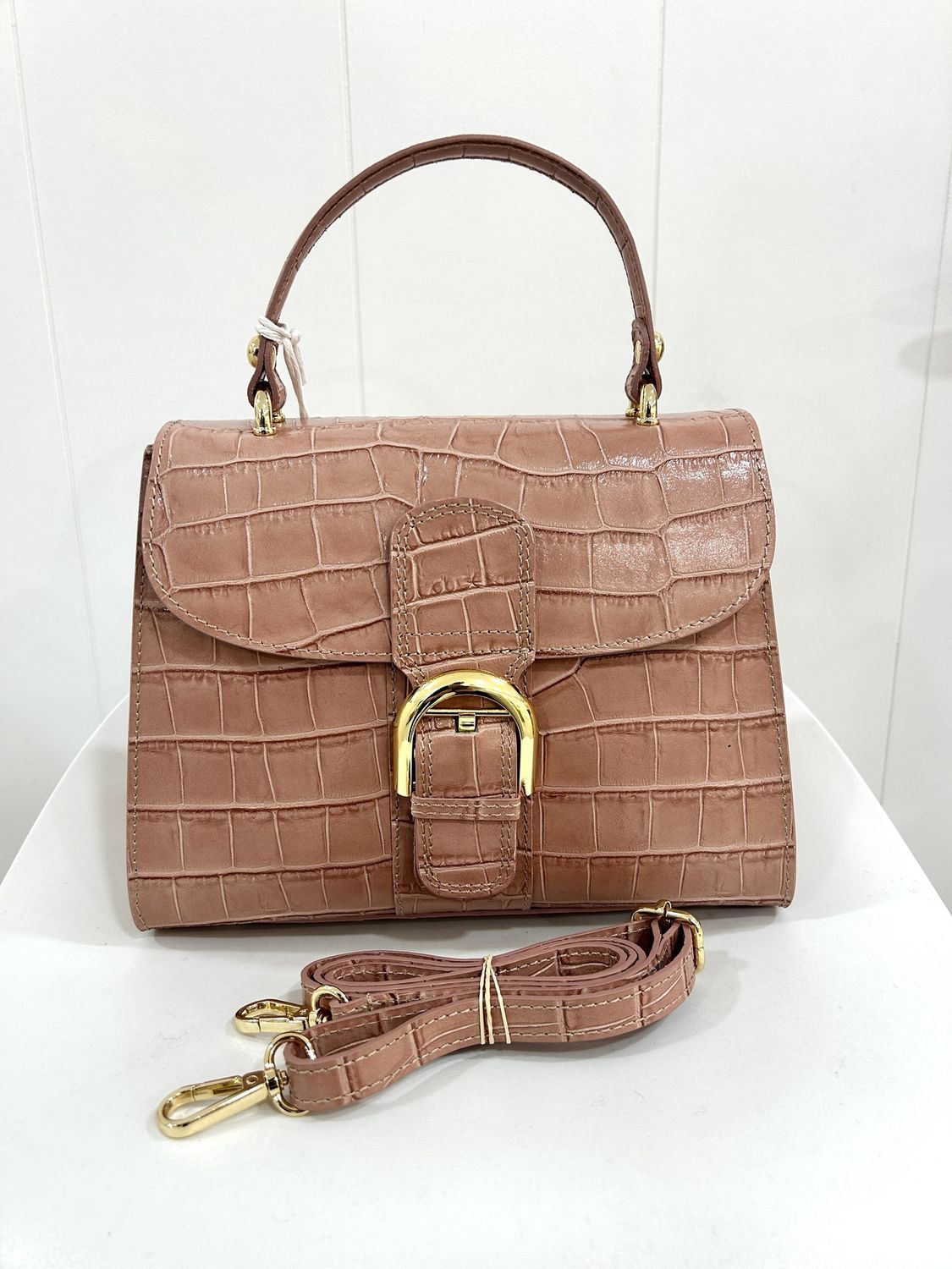 Handtas 'Deley Crocco Pink'