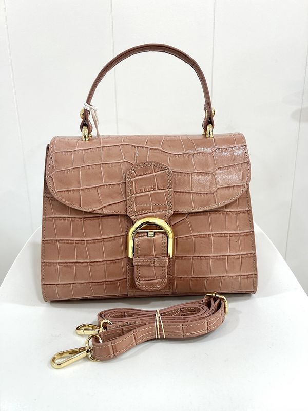 Handtas 'Deley Crocco Pink'