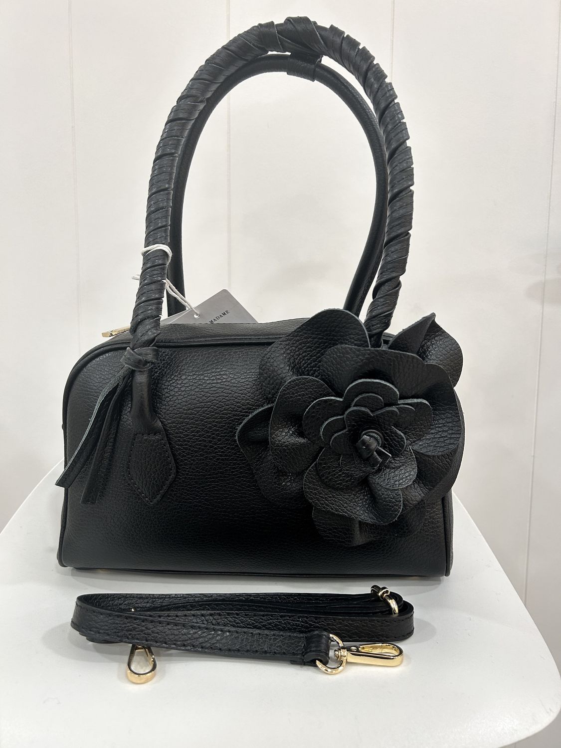 Handtas 'Flowerbag black'