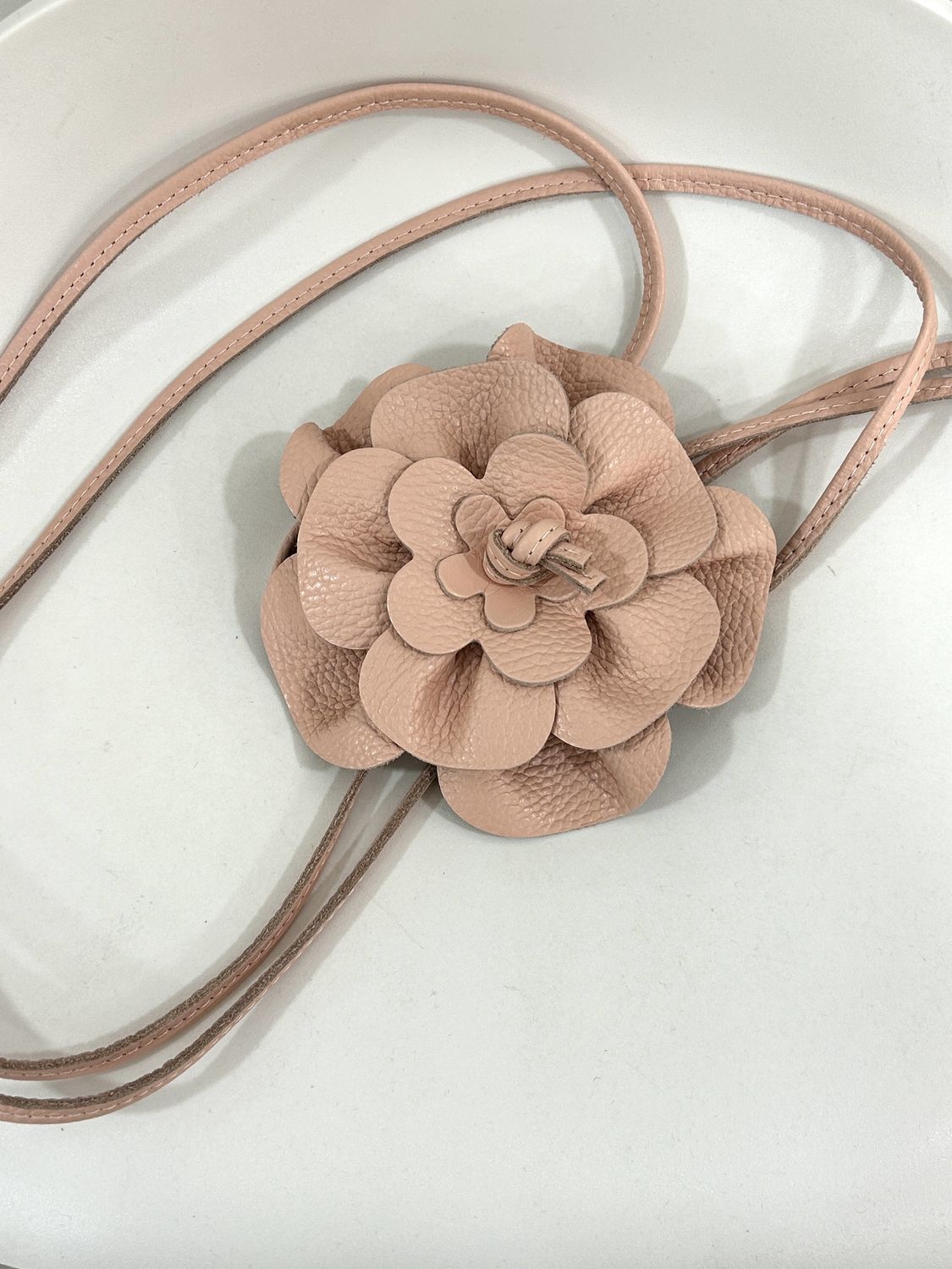 Flowerriem in Pink