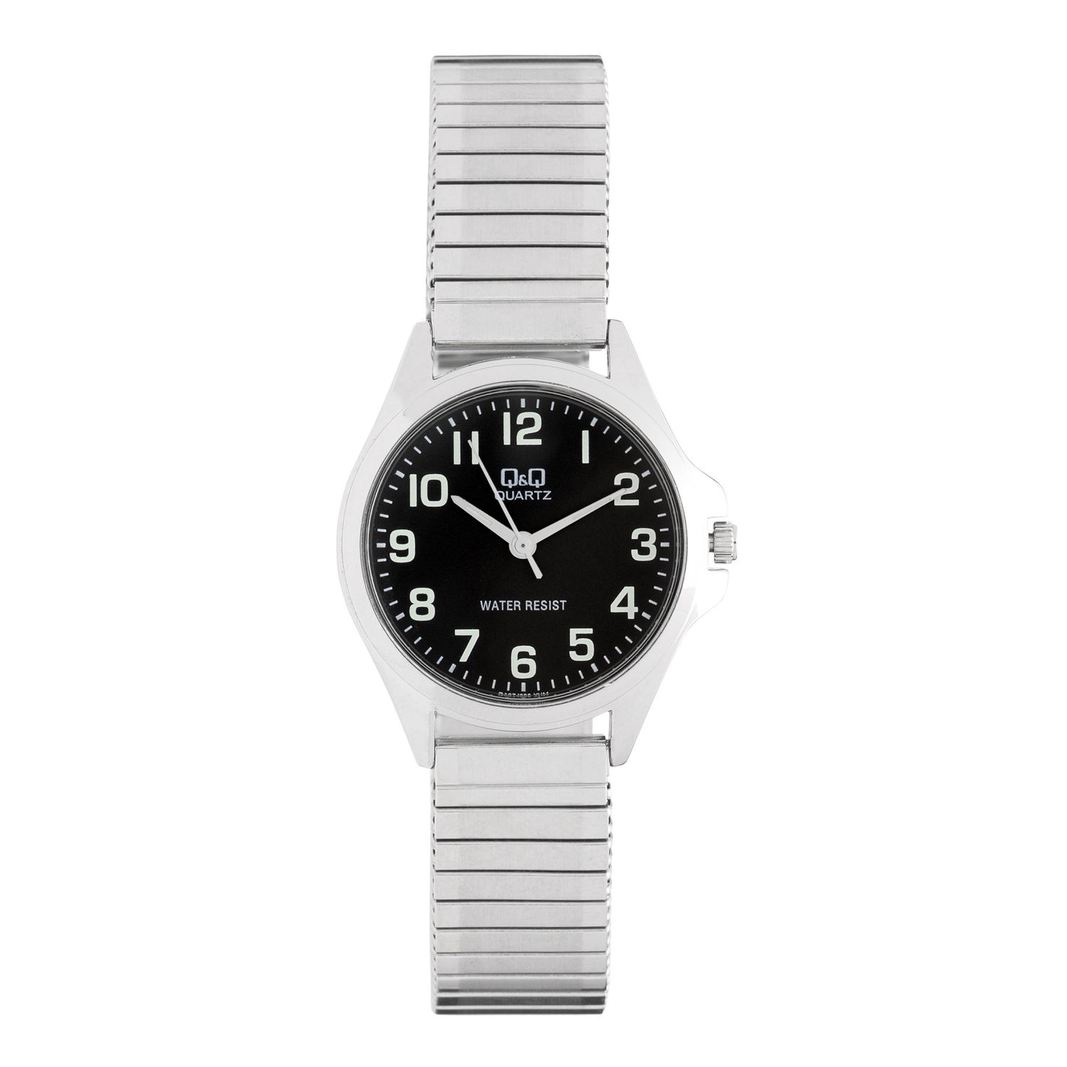 Q&amp;Q Dameshorloge met roestvrijstalen rekband
