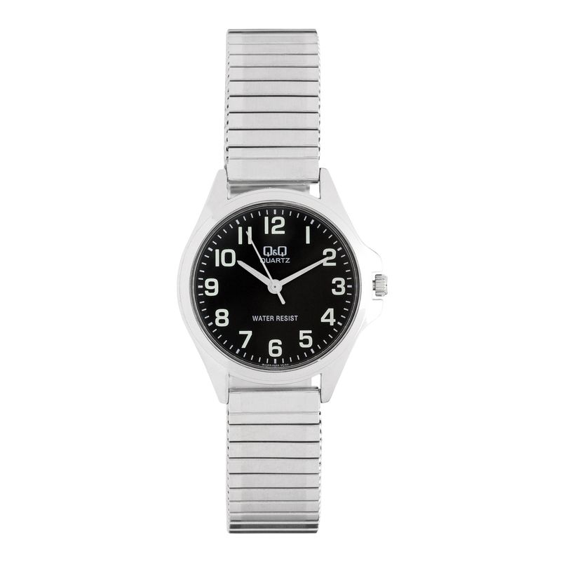 Q&amp;Q Dameshorloge met roestvrijstalen rekband
