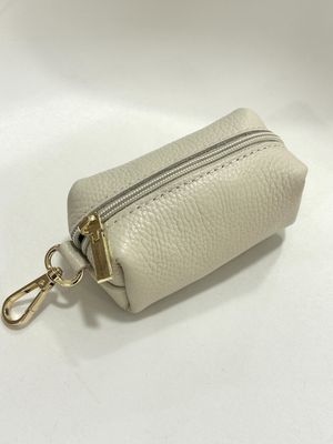 Geldbeugel/sleutelposh Beige