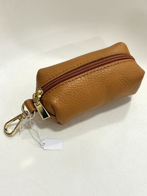 Geldbeugel/sleutelposh Camel