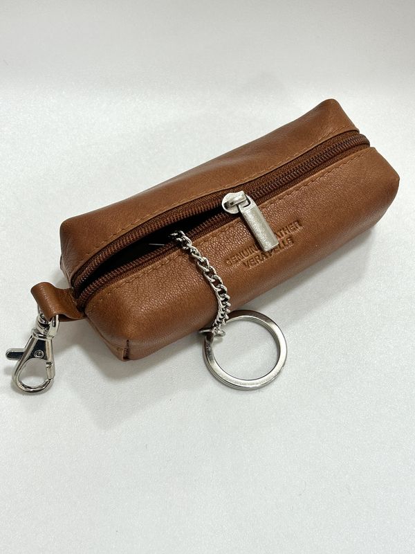 Herenmodel Geldbeurs/sleutelposh Tan