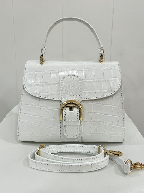 Handtas 'Deley Crocco White'