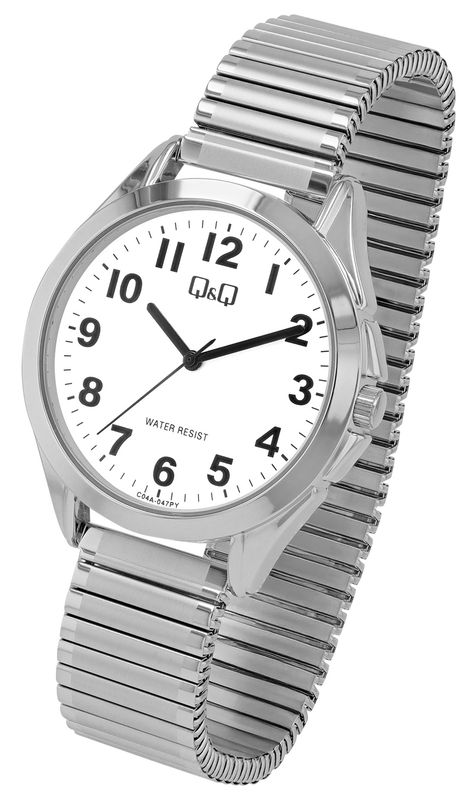 Q&amp;Q horloge met rekband C04A-047PY
