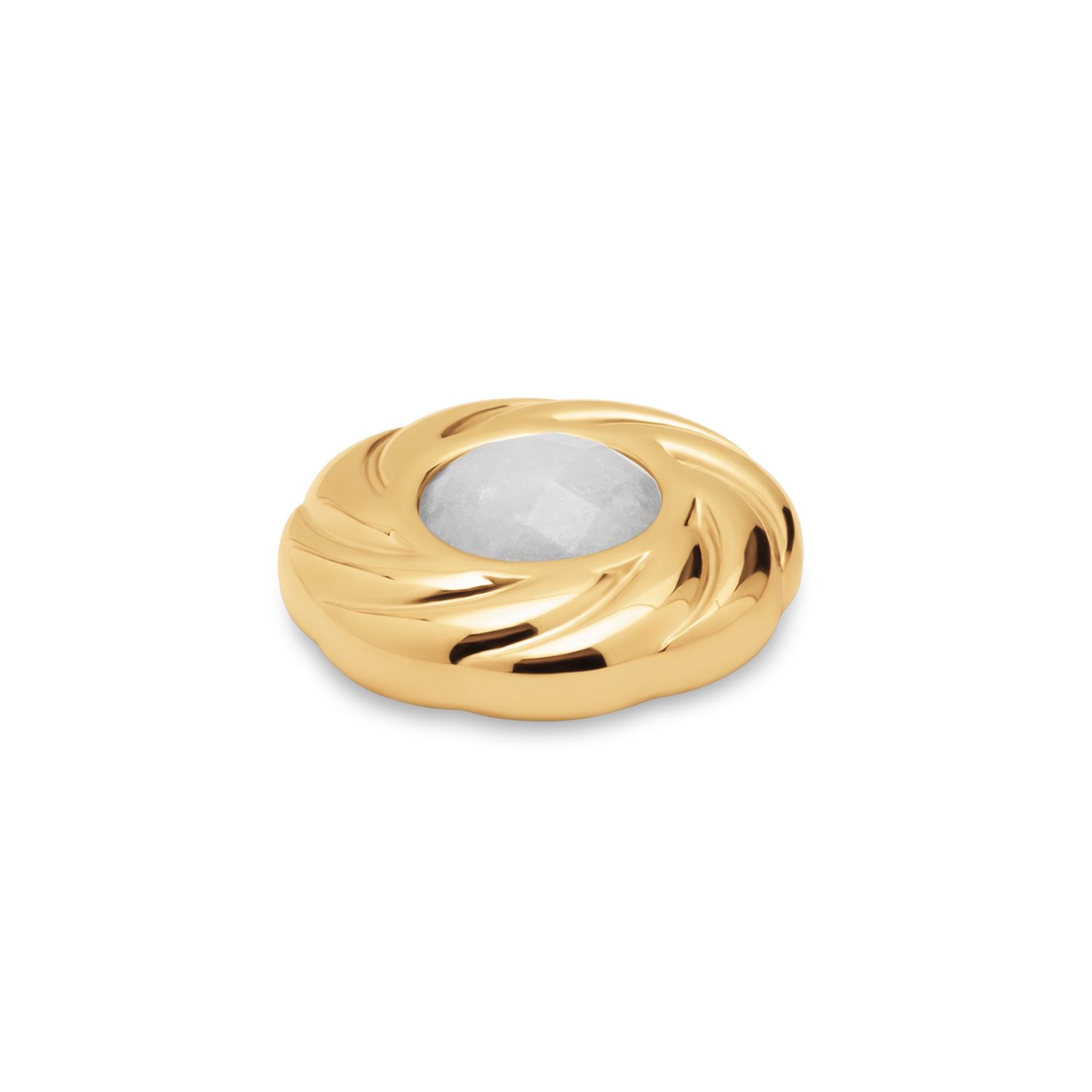 Kosmic Opulent gem, Kleur: Goudkleur, Kleur steen: White Jade