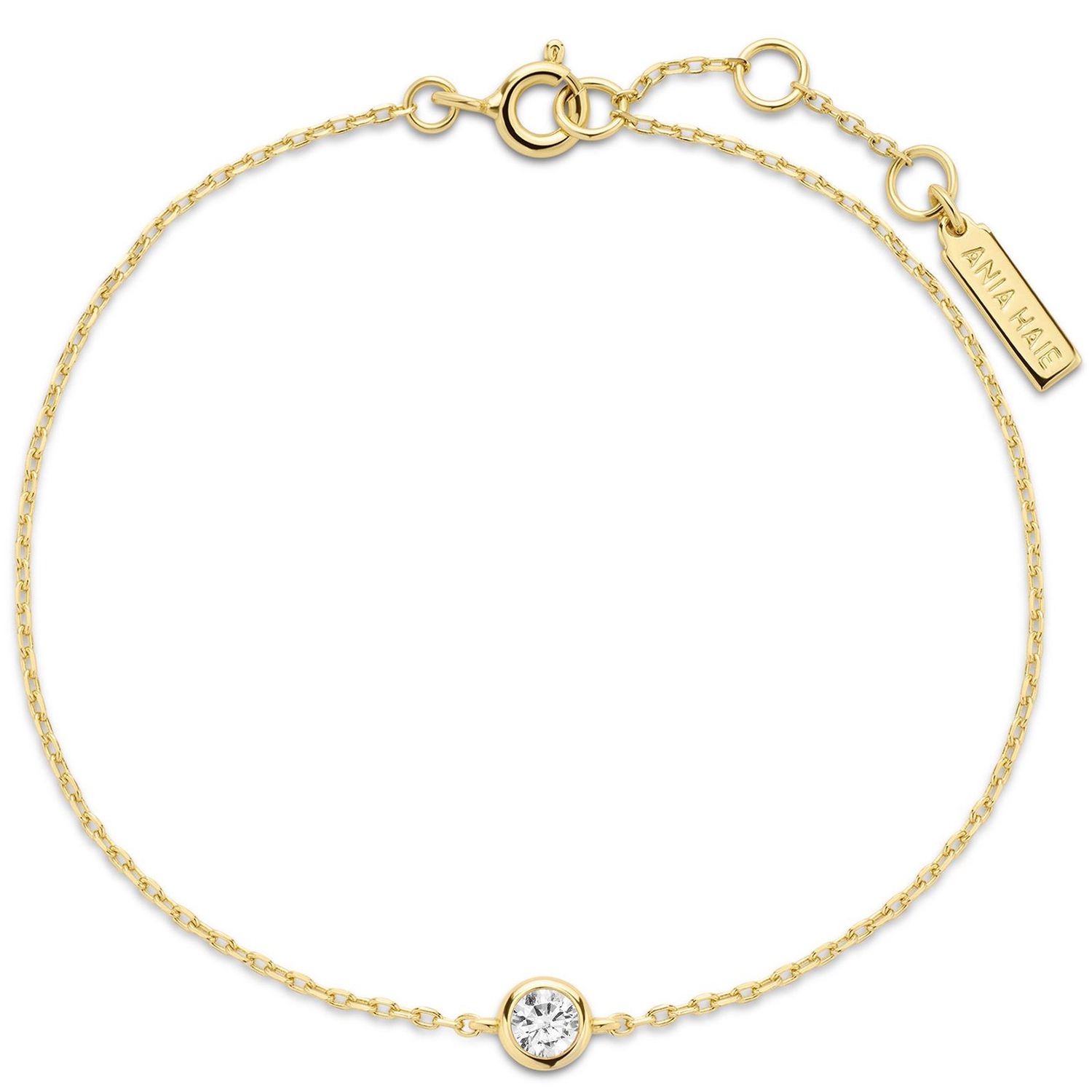 GOLD JUST YOU SOLITAIRE BRACELET