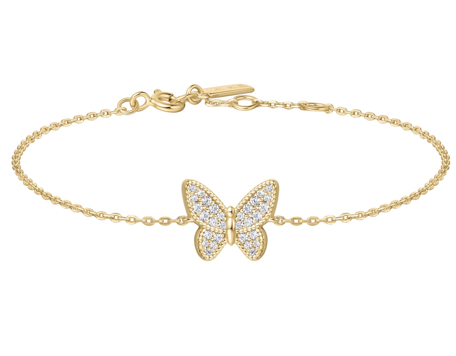 GOLD BUTTERFLY PAVE BRACELET