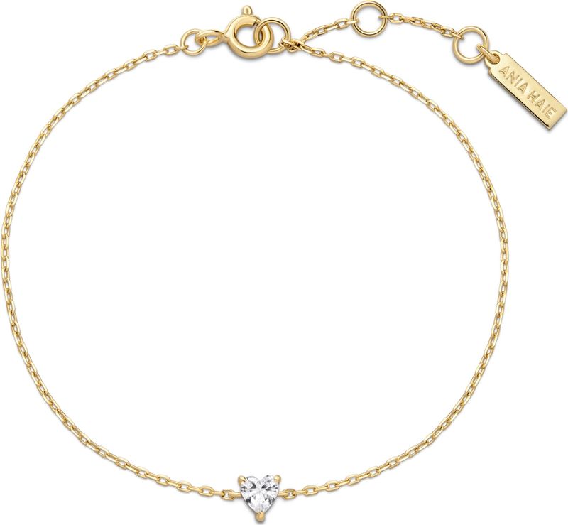 GOLD SPARKLE HEART BRACELET