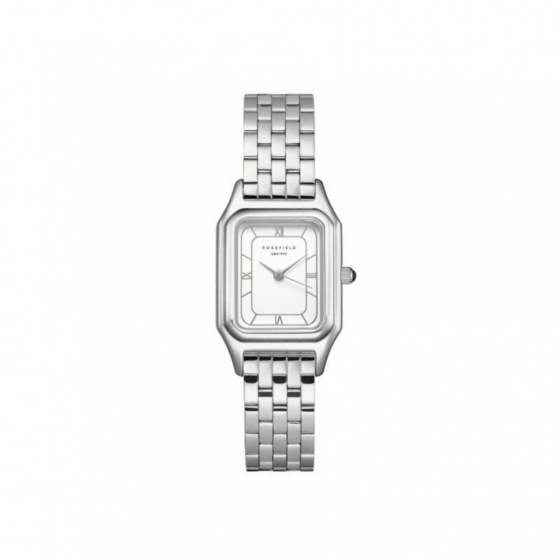 RFW0288 - IVY WHITE SILVER ROMAN NUMBERS STEEL-strap silver