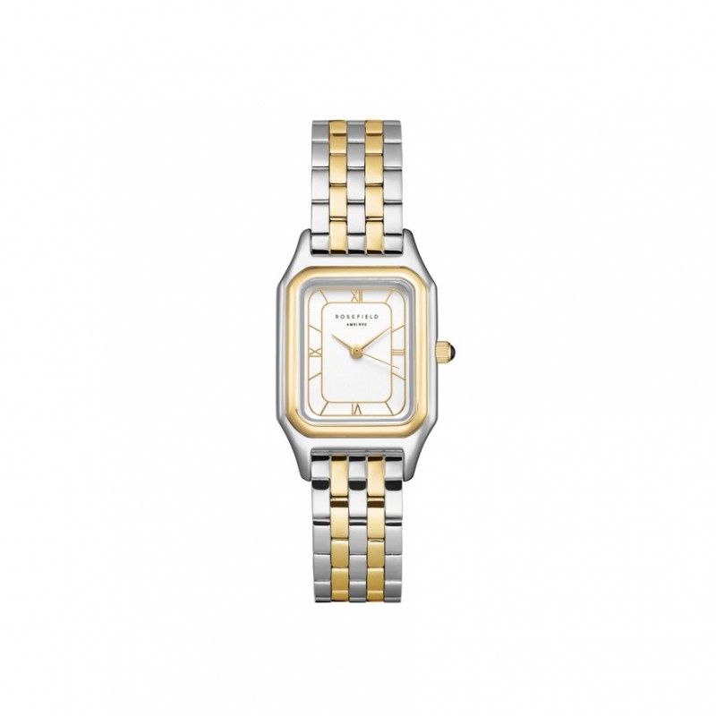 RFW0289 - IVY WHITE GOLD ROMAN NUMBERS STEEL-strap duotone