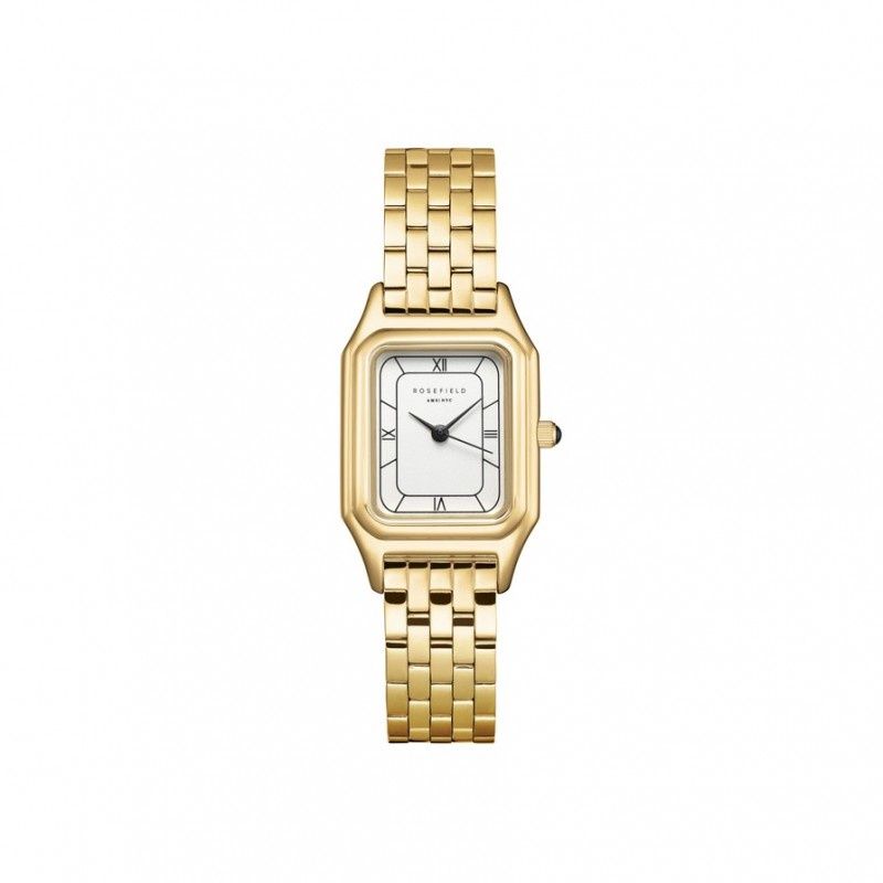 RFW0287 - IVY WHITE BLACK ROMAN NUMBERS STEEL-strap gold