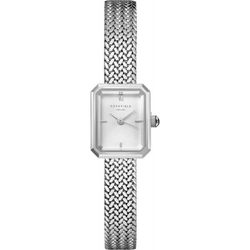 RFW0279 - MINI OCTAGON WHITE DIAL SILVER WOVEN-mesh strap