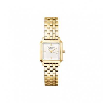 RFW0278 - THE BOXELLE WHITE DIAL GOLD STEEL-strap