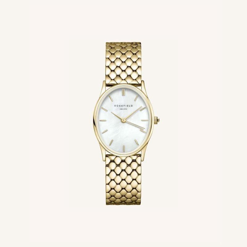 RFW0180 - THE OVAL WHITE MOP STEEL GOLD