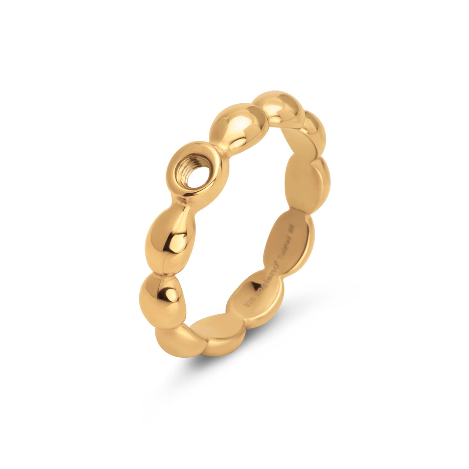 Twisted Tricia ring, Kleur: Goud, Size: 48