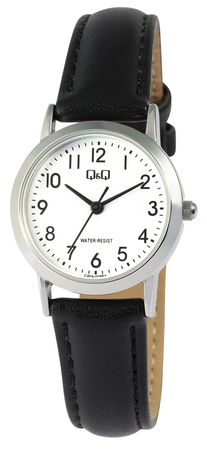 Q&amp;Q Dameshorloge Witte wijzerplaat SS..