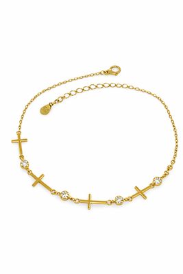 Armbandje met kruisjes