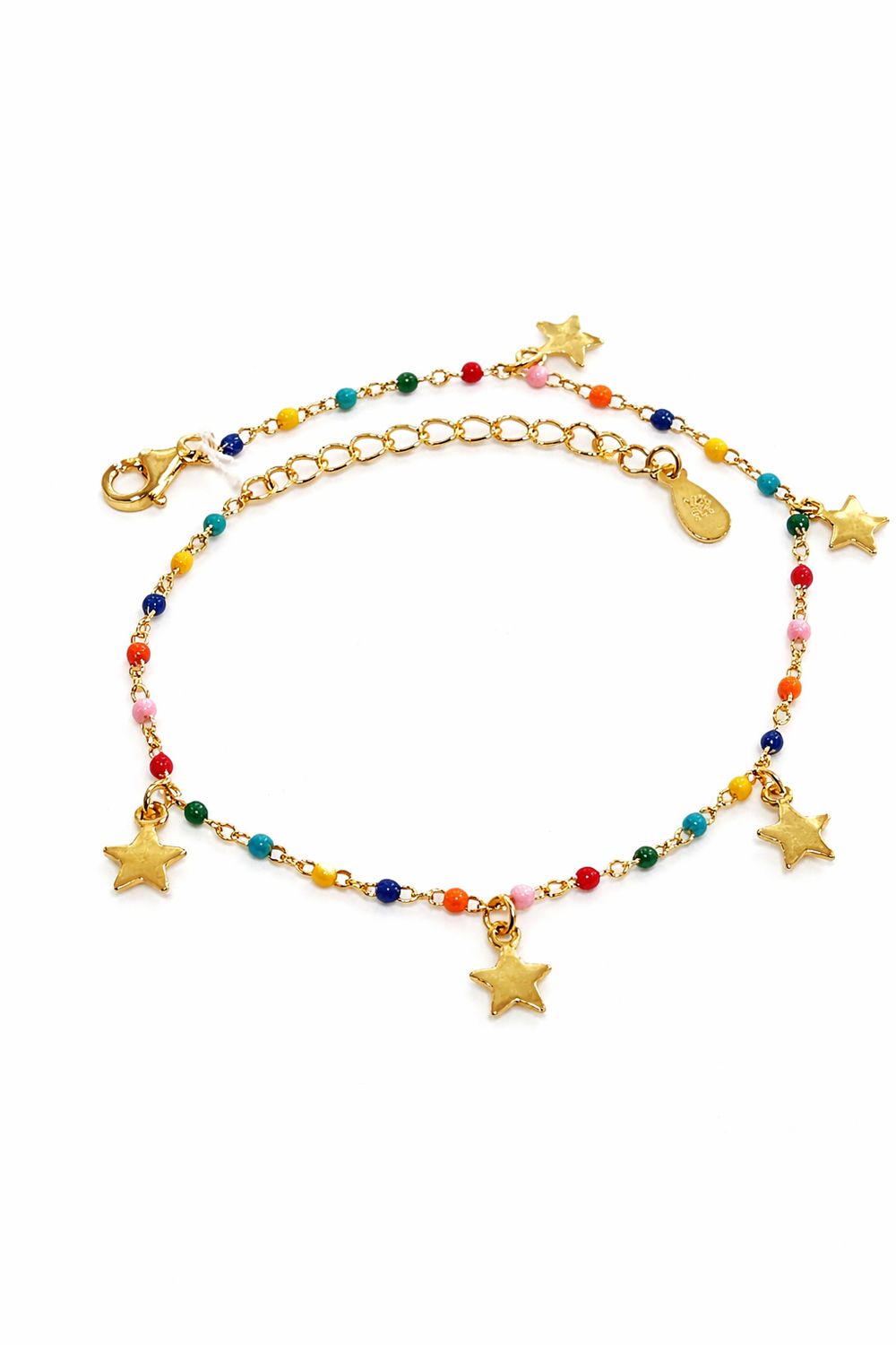 Armbandje met Kleurbolletjes en sterretjes