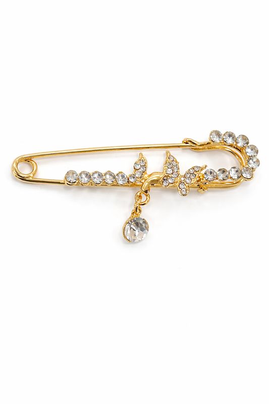 Broche met elegant vlinderdetail