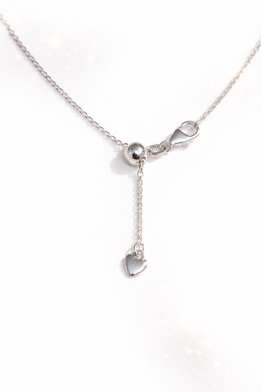 Anker ketting met verschuifbare lengte tot max 50cm, Zilver