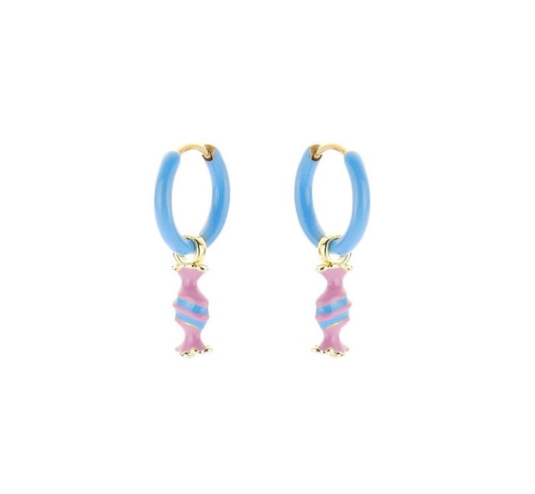 Biba kinderoorbellen creool met snoep hanger