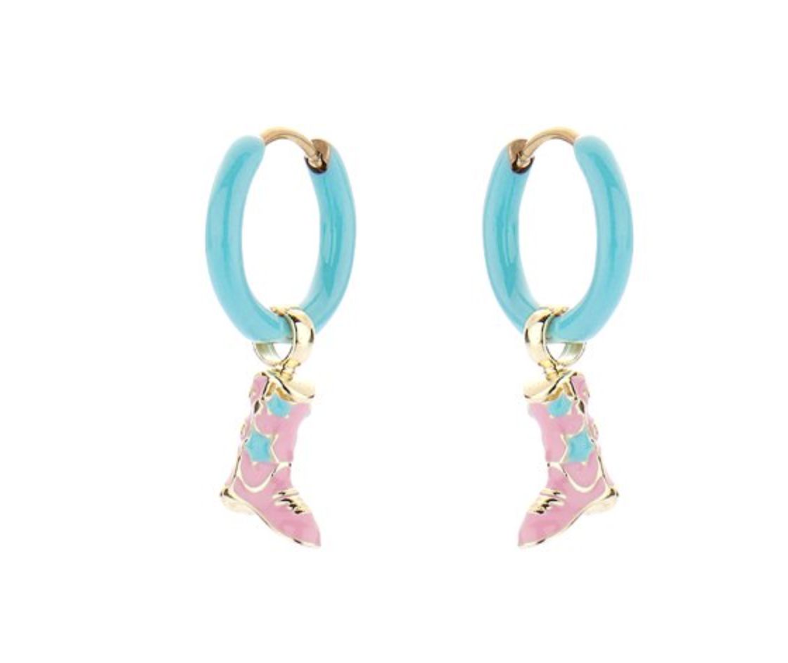 Biba kinderoorbellen creool met boots hanger