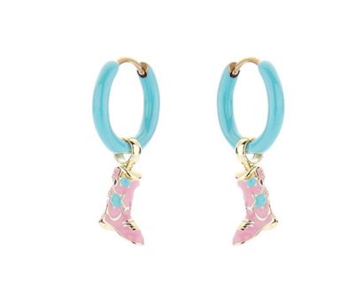 Biba kinderoorbellen creool met boots hanger