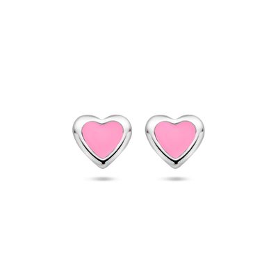 Kinder oorknoppen Roze hartje