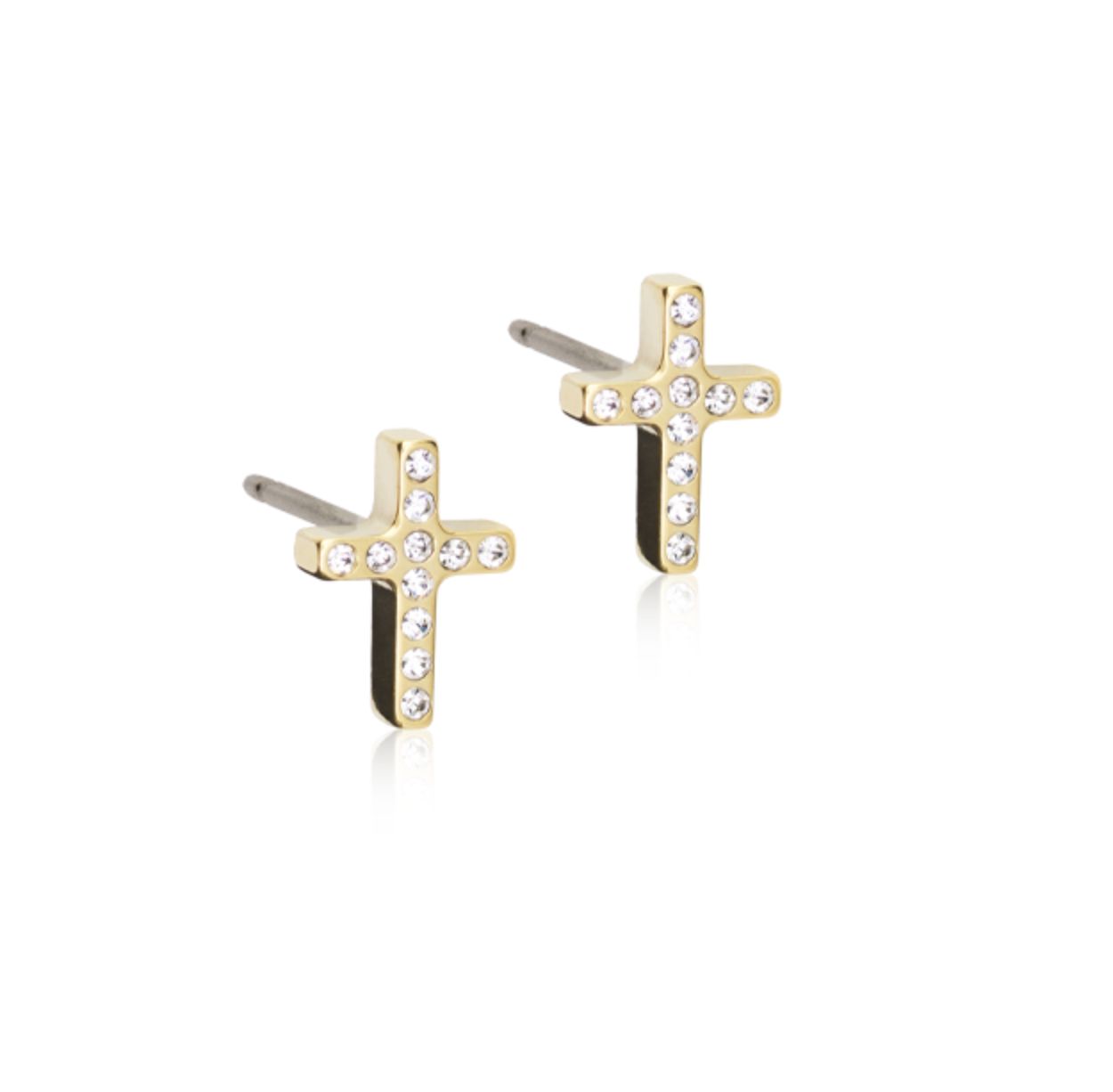 GT Brilliance cross 8mm crystal