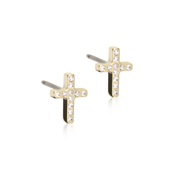 GT Brilliance cross 8mm crystal