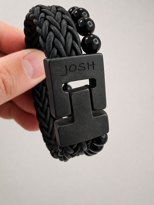 Armband 25057 Black /Sluiting vintage black