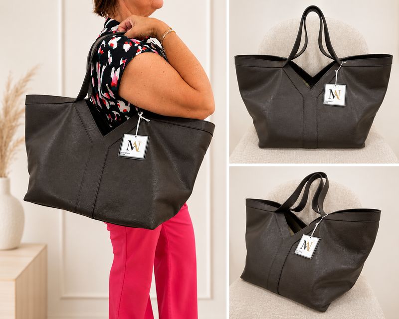 Handtas 'Lisa choco' shoppingbag
