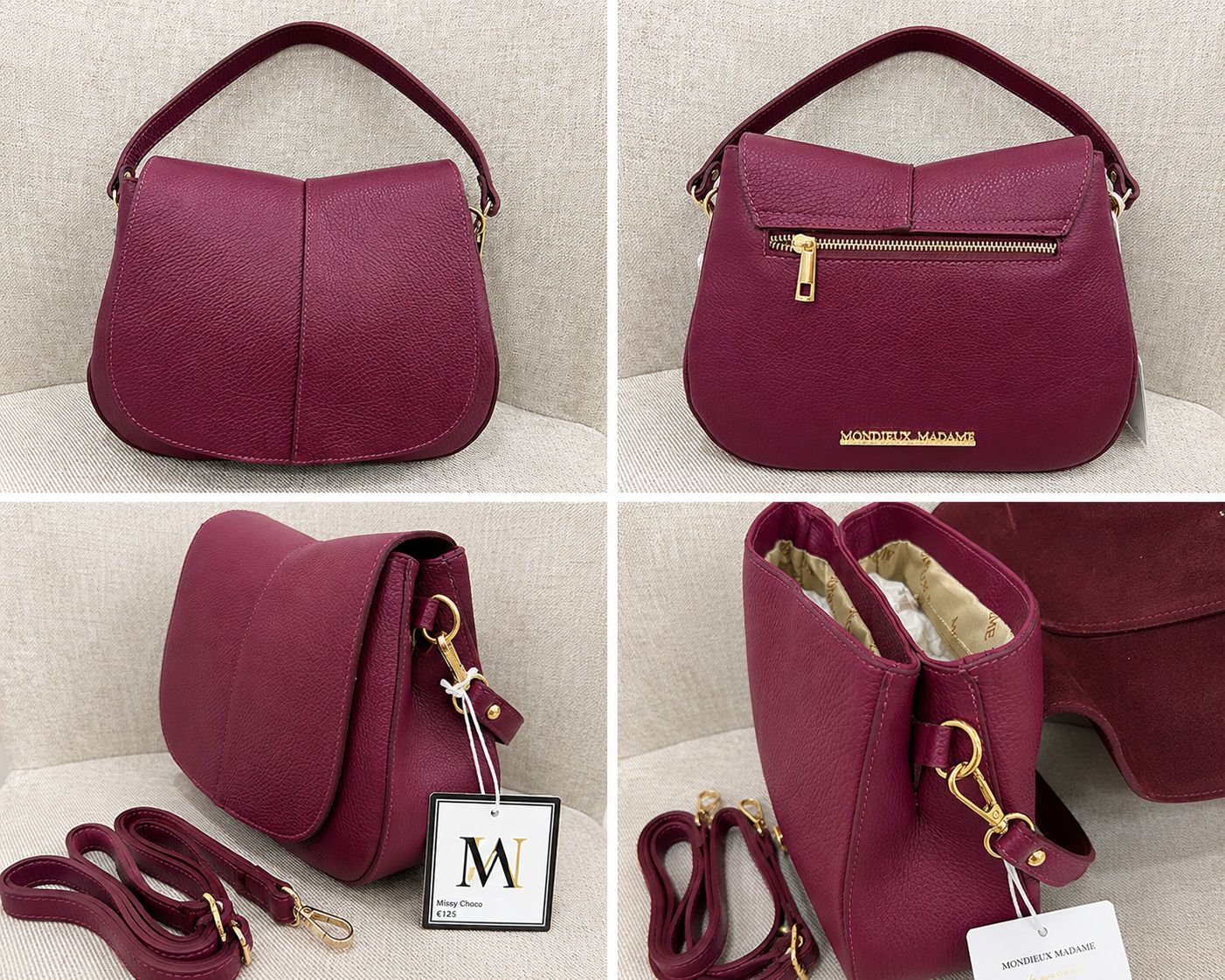 Handtas 'Missy Bordeaux'