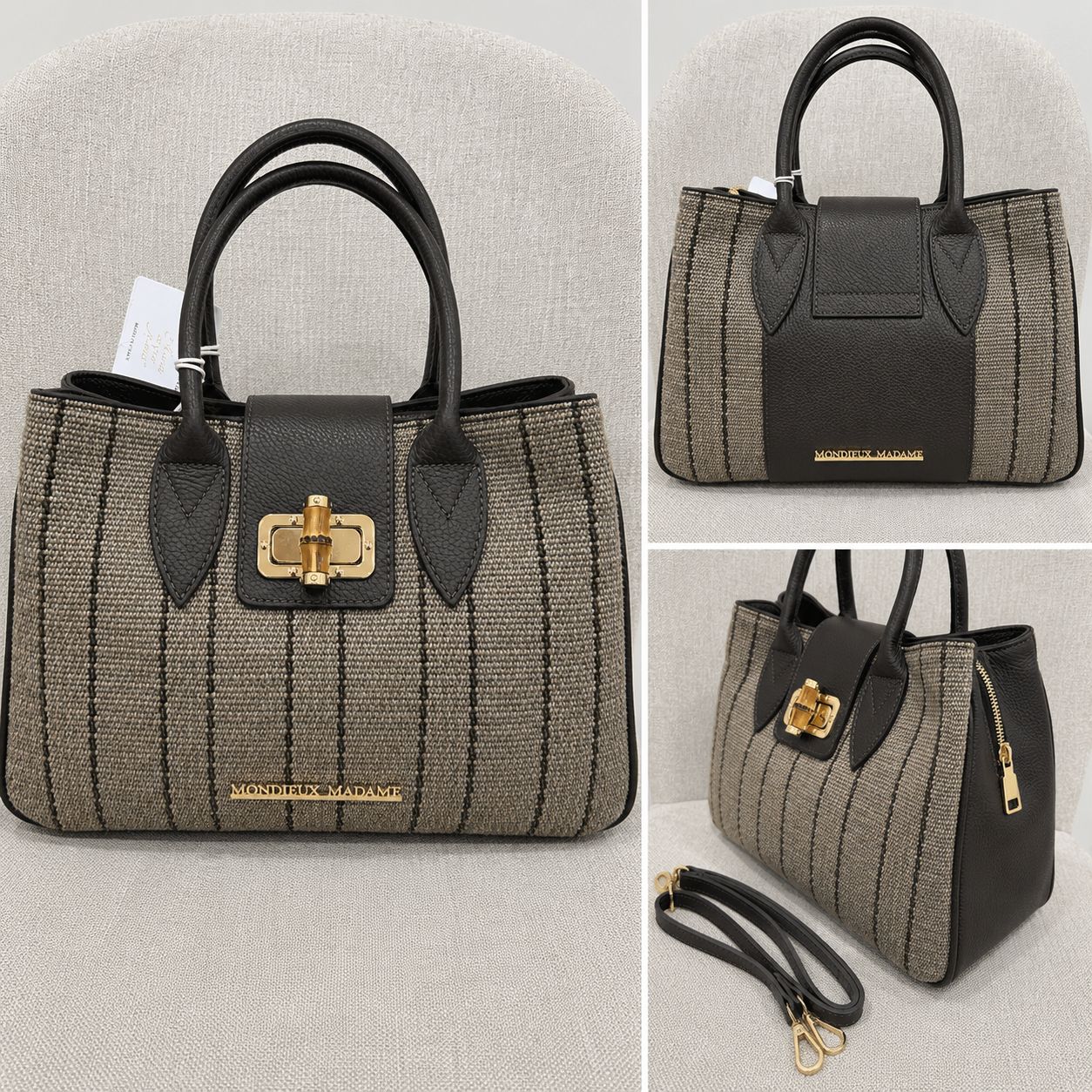 Handtas 'Pamela Choco/Stof'