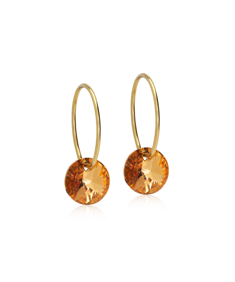 GT Ear Ring 14 mm, Round 8 mm, Bronze