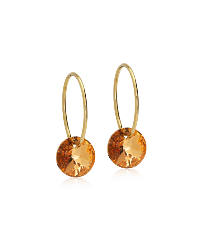 GT Ear Ring 14 mm, Round 8 mm, Bronze