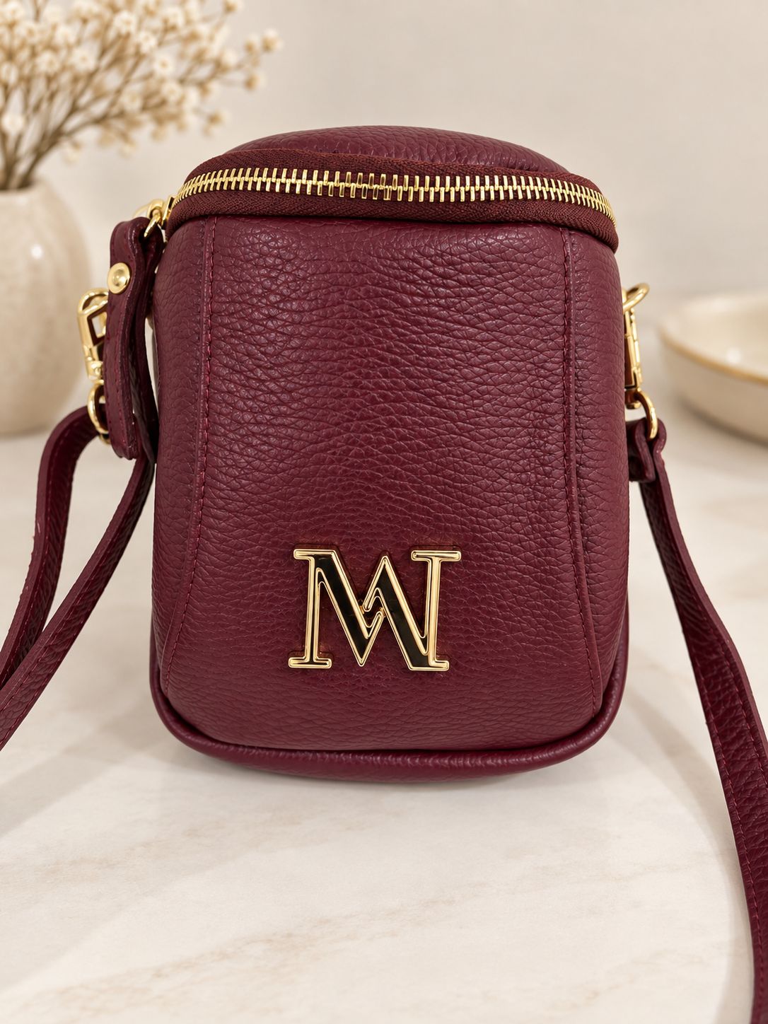 Handtas 'Lottie Bordeaux'