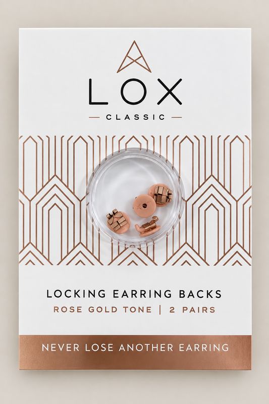 LOX Veiligheidssluiting voor oorbellen, rosékleurig