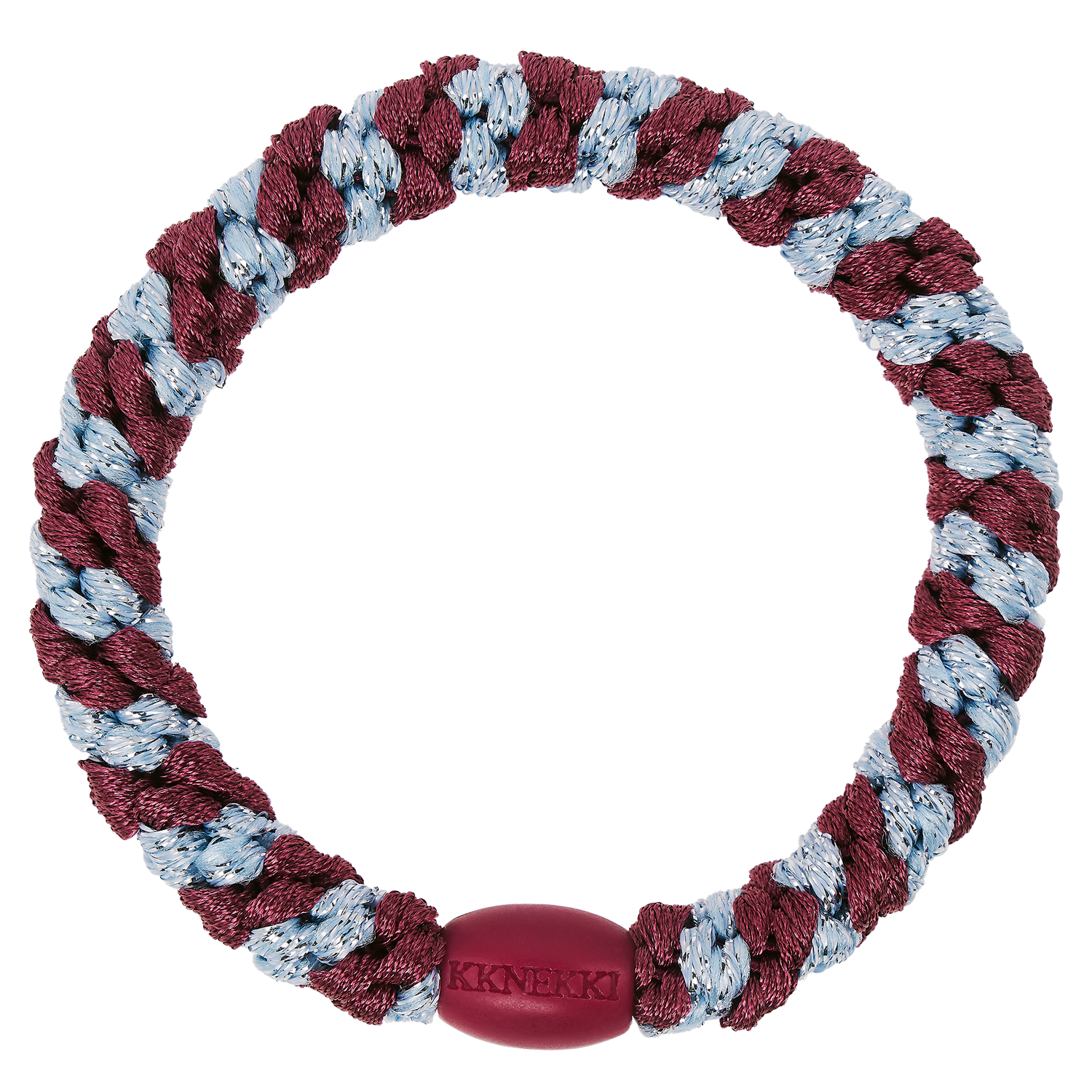 KKNEKKI Rosewood seablue glitter Stripe